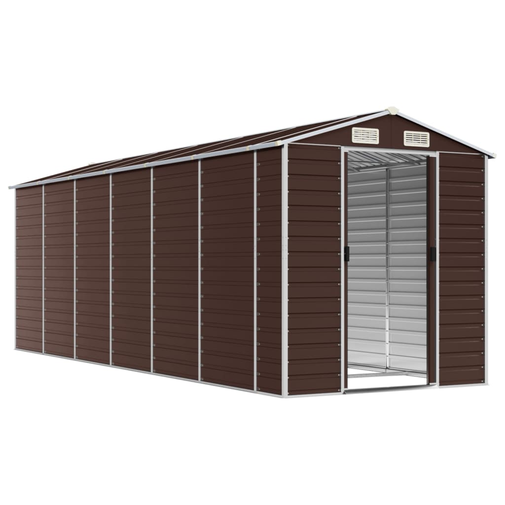 VidaXL Gartenhaus 191x555x198 cm verzinkter Stahl braun