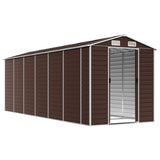 VidaXL Gartenhaus 191x555x198 cm verzinkter Stahl braun