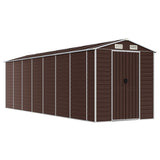 VidaXL Gartenhaus 191x640x198 cm verzinkter Stahl braun