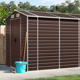 VidaXL Gartenhaus 191x725x198 cm verzinkter Stahl braun