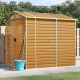 VidaXL Gartenhaus 191x215x198 cm verzinkter Stahl hellbraun