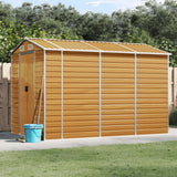 VidaXL Gartenhaus 191x300x198 cm verzinkter Stahl hellbraun