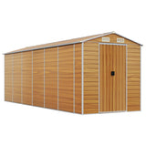 VidaXL Gartenhaus 191x555x198 cm verzinkter Stahl hellbraun