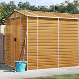 VidaXL Gartenhaus 191x555x198 cm verzinkter Stahl hellbraun