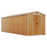 VidaXL Gartenhaus 191x640x198 cm verzinkter Stahl hellbraun