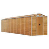 VidaXL Gartenhaus 191x810x198 cm verzinkter Stahl hellbraun