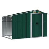 VidaXL Gartenhaus 277x192,5x179 cm verzinkter Stahl grün