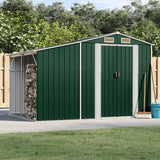 VidaXL Gartenhaus 277x192,5x179 cm verzinkter Stahl grün
