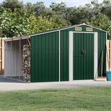 VidaXL Gartenhaus 277x279x179 cm verzinkter Stahl grün