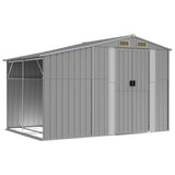 VidaXL Gartenhaus 277x192,5x179 cm verzinkter Stahl grau