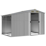 VidaXL Gartenhaus 277x192,5x179 cm verzinkter Stahl grau
