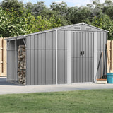 VidaXL Gartenhaus 277x192,5x179 cm verzinkter Stahl grau