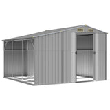VidaXL Gartenhaus 277x279x179 cm verzinkter Stahl grau