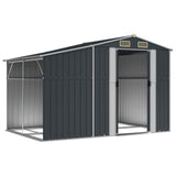 VidaXL Gartenhaus 277x192,5x179 cm verzinkter Stahl Anthrazit