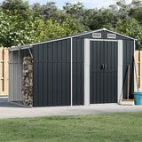 VidaXL Gartenhaus 277x192,5x179 cm verzinkter Stahl Anthrazit