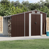 VidaXL Gartenhaus 277x192,5x179 cm verzinkter Stahl braun