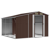 VidaXL Gartenhaus 277x279x179 cm verzinkter Stahl braun