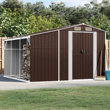 VidaXL Gartenhaus 277x279x179 cm verzinkter Stahl braun