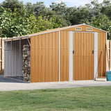 VidaXL Gartenhaus 277x279x179 cm verzinkter Stahl hellbraun