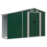 VidaXL Gartenhaus 277x93x179 cm verzinkter Stahl grün