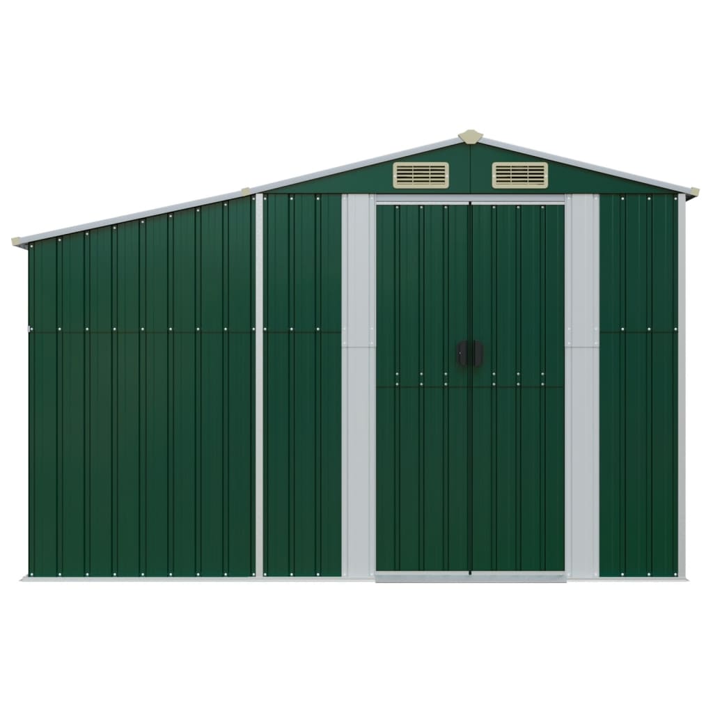VidaXL Gartenhaus 277x93x179 cm verzinkter Stahl grün