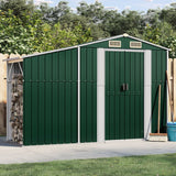 VidaXL Gartenhaus 277x93x179 cm verzinkter Stahl grün