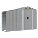 VidaXL Gartenhaus 277x93x179 cm verzinkter Stahl grau