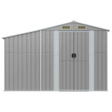 VidaXL Gartenhaus 277x93x179 cm verzinkter Stahl grau