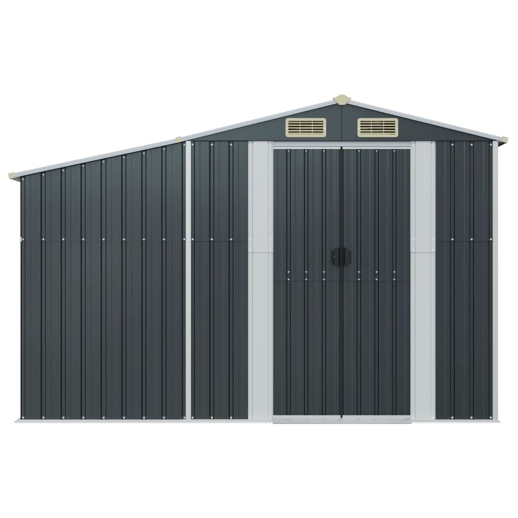 VidaXL Gartenhaus 277x93x179 cm verzinkter Stahl Anthrazit