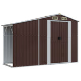 VidaXL Gartenhaus 277x93x179 cm verzinkter Stahl braun