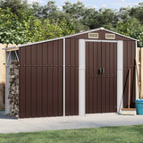 VidaXL Gartenhaus 277x93x179 cm verzinkter Stahl braun