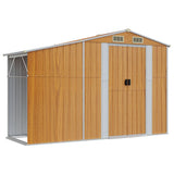 VidaXL Gartenhaus 277x93x179 cm verzinkter Stahl braun