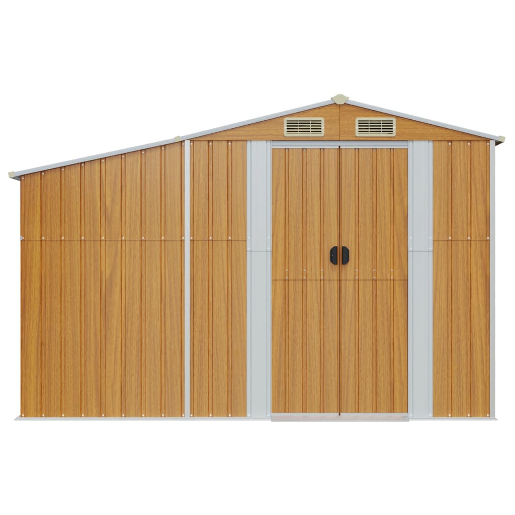 VidaXL Gartenhaus 277x93x179 cm verzinkter Stahl braun