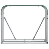 Vidaxx Brennholzlager 120x45x100 cm verzinkter Stahl grün