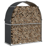 Vidaxx Brennholzlager 120x45x140 cm verzinkter Stahl Anthrazit