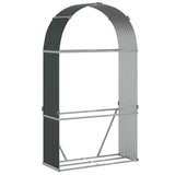Vidaxx Brennholzlager 120x45x210 cm verzinkter Stahl Anthrazit