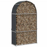 Vidaxx Brennholzlager 120x45x210 cm verzinkter Stahl Anthrazit