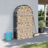 Vidaxx Brennholzlager 120x45x210 cm verzinkter Stahl Anthrazit
