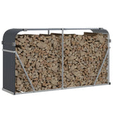 Vidaxx Brennholzlager 180x45x100 cm verzinkter Stahl Anthrazit