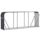 Vidaxxl Holzhalter Anthrazit 234x45x100 cm verzinkter Stahl