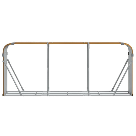 Vidaxx Brennholzlager 234x45x100 cm verzinkter Stahl Holzoptik