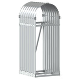 Vidaxx Brennholzlager 40x45x100 cm verzinkter Stahl silberfarben