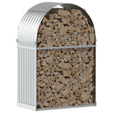 Vidaxx Brennholzlager 80x45x120 cm verzinkter Stahl silberfarben
