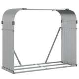 Vidaxx Brennholzlager 120x45x100 cm verzinkter Stahl silberfarben