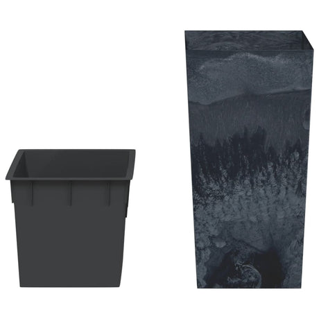 Vidaxl plantenbak uitneembare bak beton-look 11 26,5 l pp antraciet