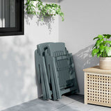 Vidaxl opklapbare ligstoelen, 2 stuks, groen pp