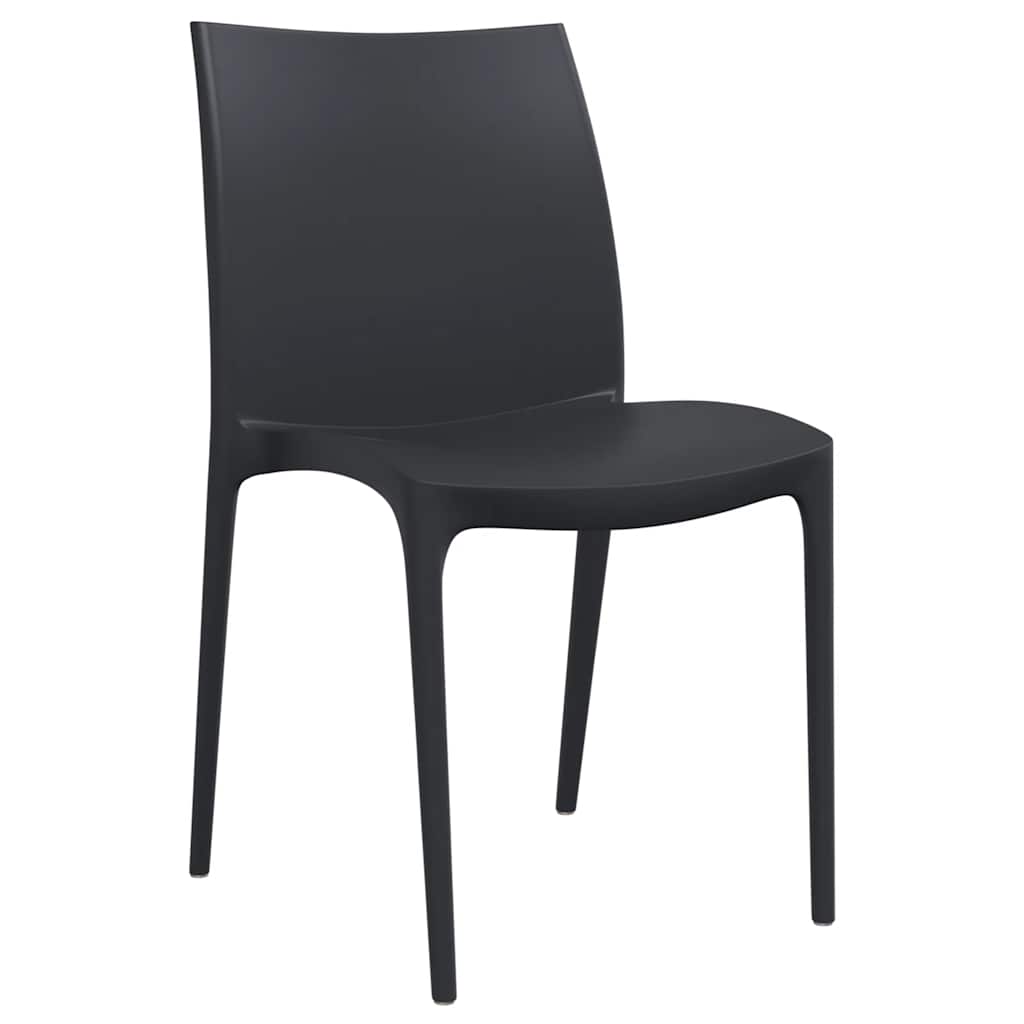 Vidaxl tuinstoelen 2 st 50x46x80 cm polypropeen antracietkleurig