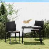 Vidaxl tuinstoelen 2 st 50x46x80 cm polypropeen antracietkleurig