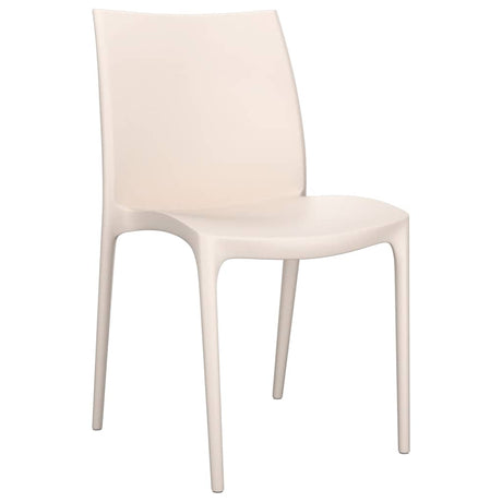 Vidaxl tuinstoelen 2 st 50x46x80 cm polypropeen crèmekleurig