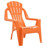 Vidaxl kindertuinstoelen 2 st hout-look 37x34x44 cm polypropeen oranje